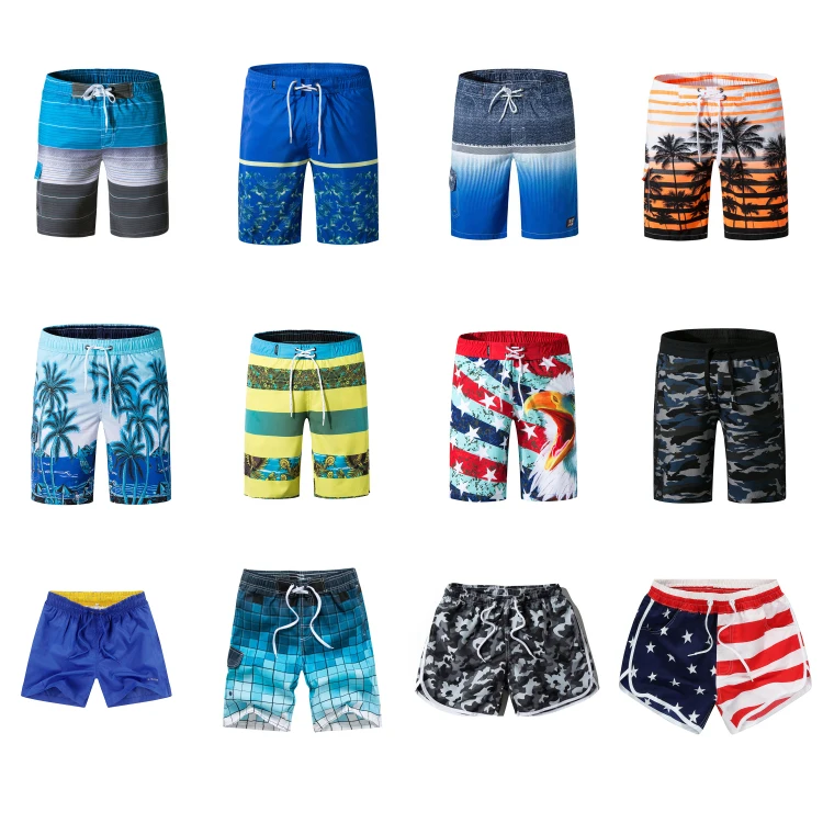 Wholesale quick dry mesh lining board shorts digital printed mens custom Swim trunks