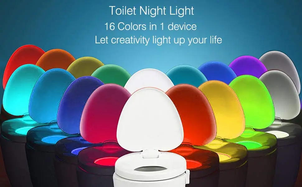 Toilet Night Light Motion Activated Led Light Aromatherapy 16 Colors