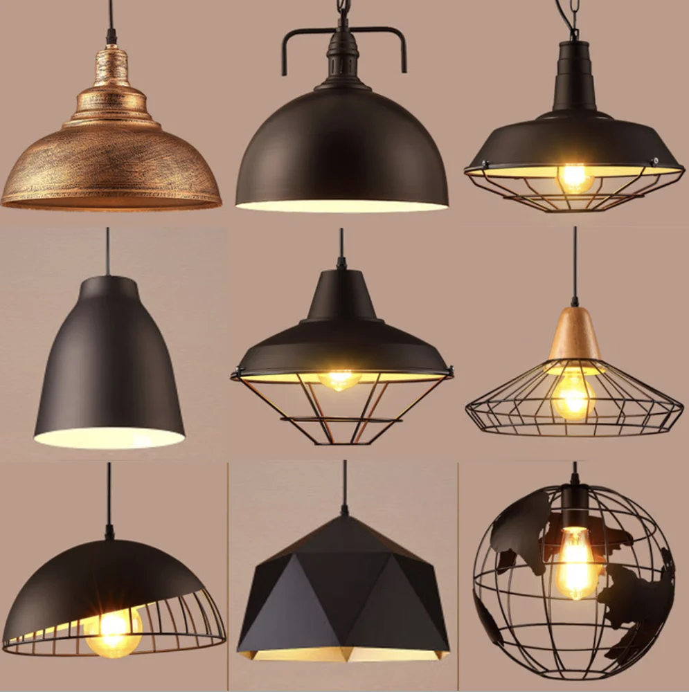 Metal Aluminum Hanging Home Decor Lamp Modern Kitchen Designer Pendant Lighting Industrial Nordic Pendant Light