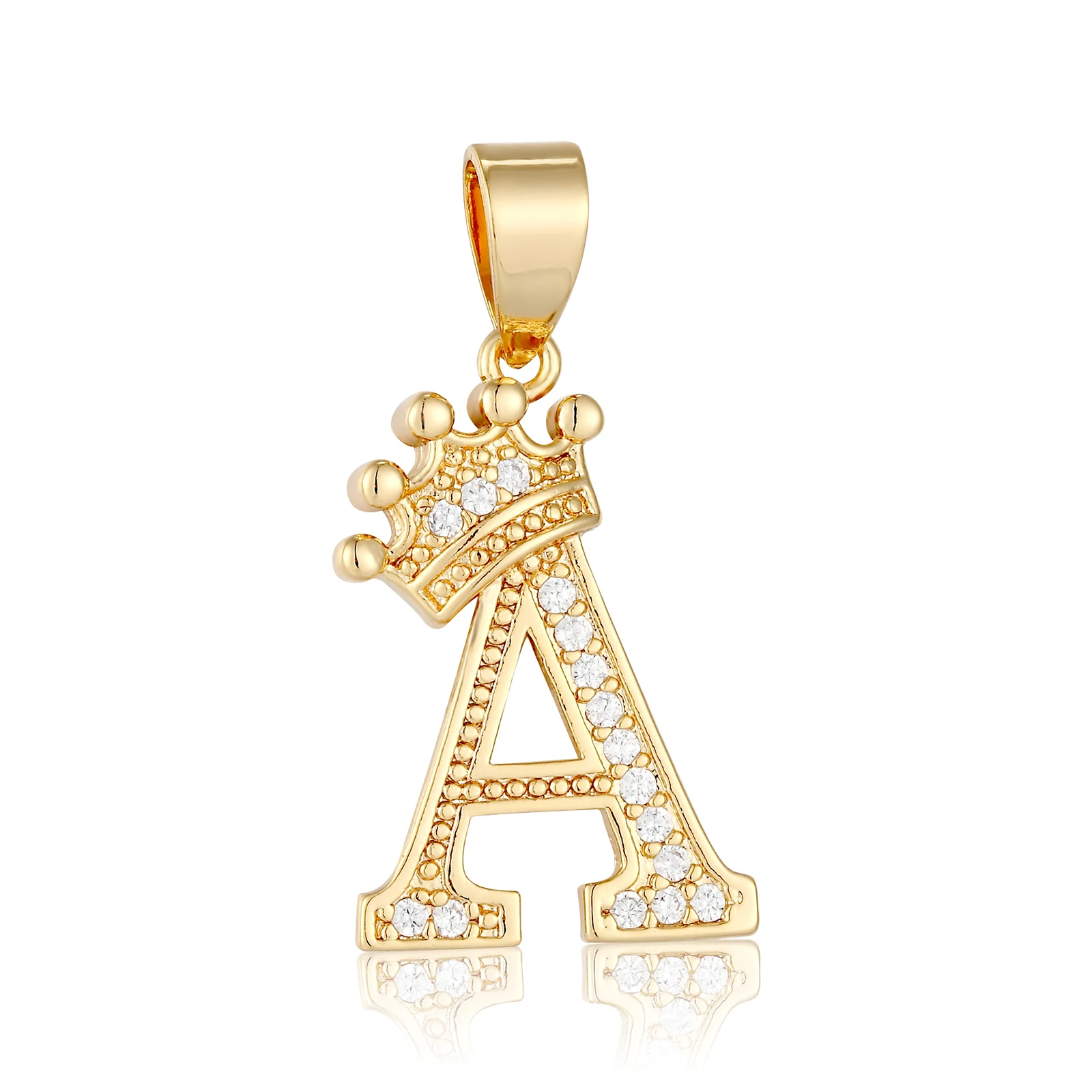 

Elfic 26 letters Fashion Pendant copper plated gold necklace pendant,a set of initials pendant, Golden