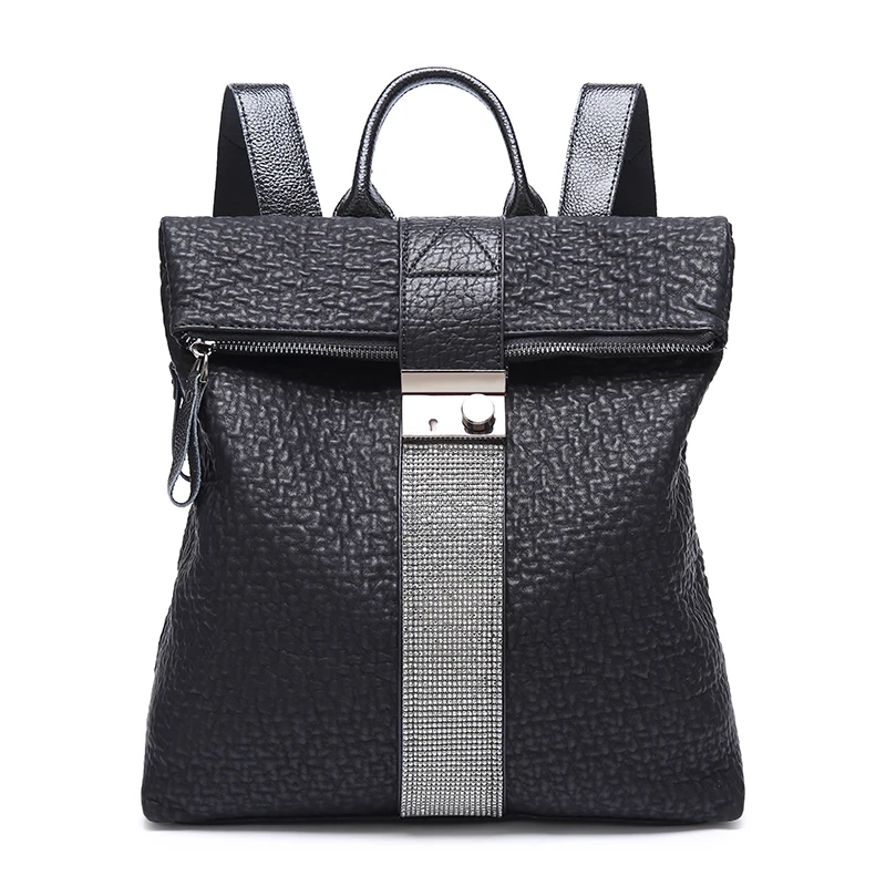 

korean style fashion girls antitheft college school bag backpack 2021 women waterproof business pu leather backpacks for laptop