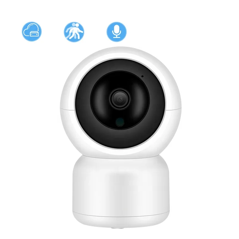 

BESDER 1MP Very Small Wifi IP Camera 6 PCS IR Night Vision White CCTV Digital IP Camera Two Way Audio TF Card Recording