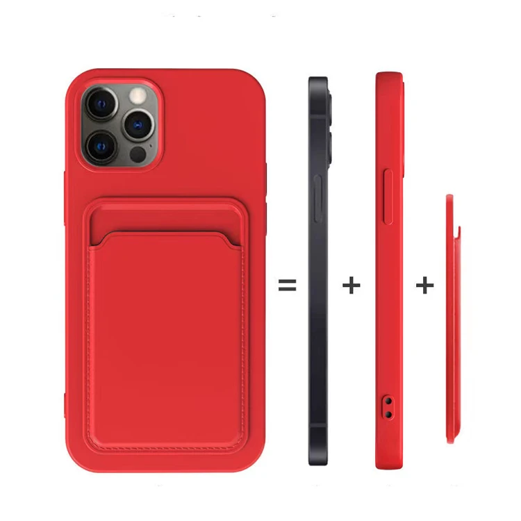 

3 in 1 Card Holder Wallet Case TPU Silicone Cover For Xiaomi Mi 10t Lite 11 Poco X3 NFC M3 Redmi Note 9 Pro 9S