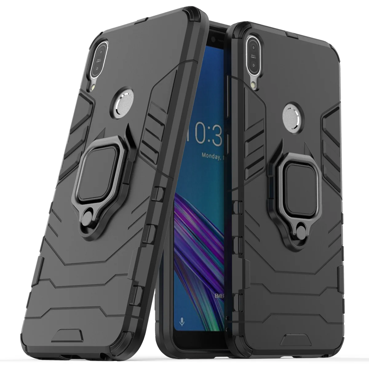 

For ASUS Zenfone Max Pro M1 ZB601KL PC TPU Ring Holder Car Magnetic Case For ASUS ZB601KL Cover