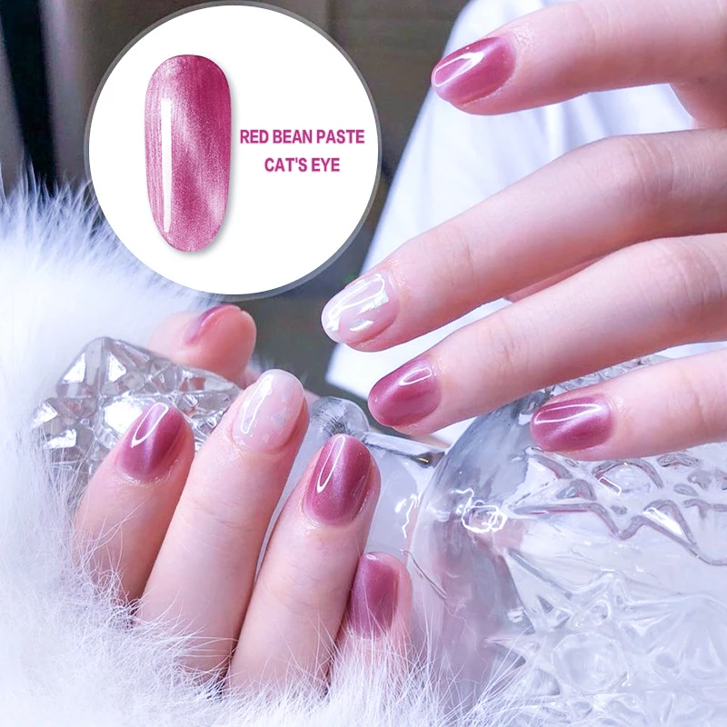 

Natural Resin Lasting Remover Popular Eye Cat Nail Polish Glue, 6 colors