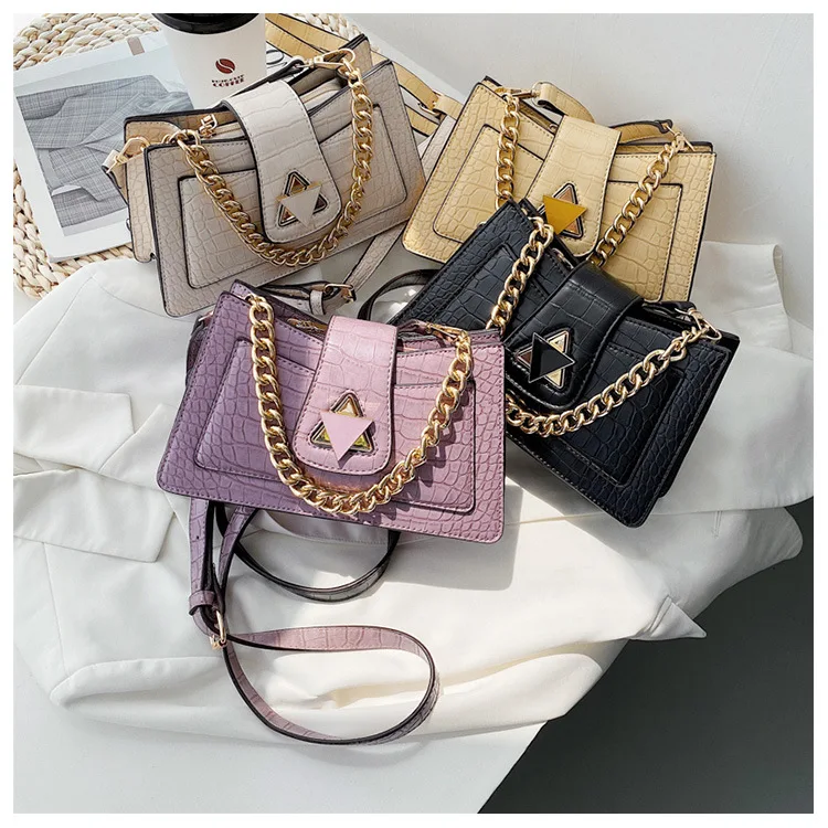 

New Fashion Ladies Popular Handbags PU Leather Shoulder Bags For Women