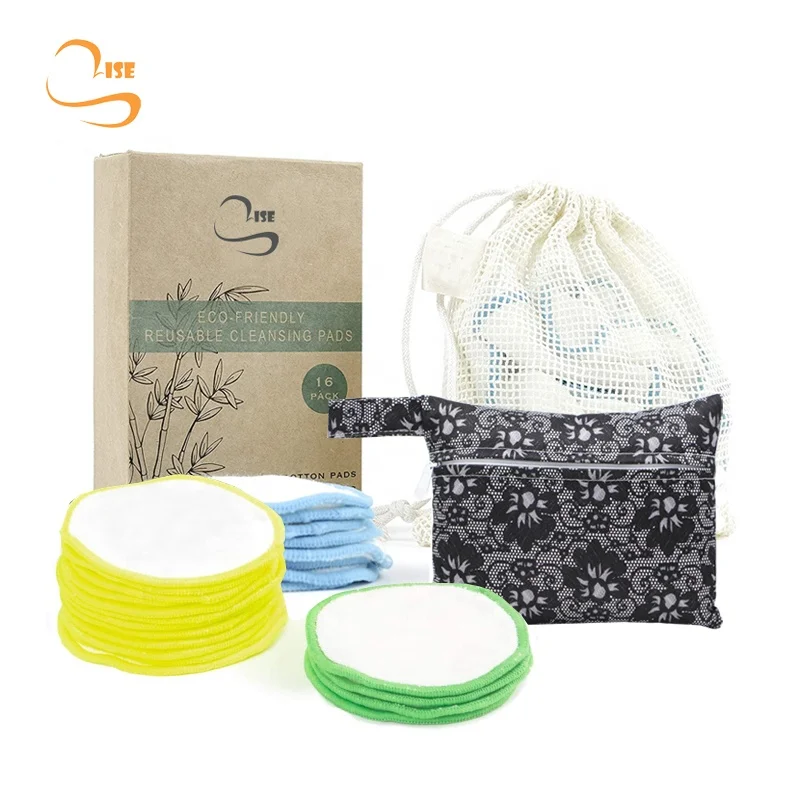 

8cm Eco Friendly Reusable Bamboo Cotton Makeup Pads Chemical Free Soft Facial Cotton Remover Pads