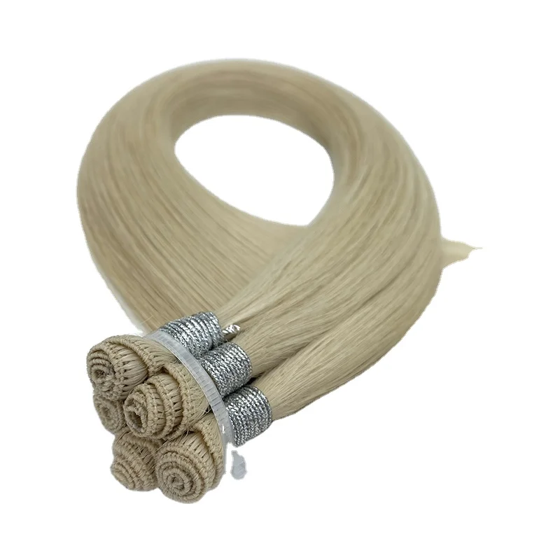 

Hot Sale Best Quality Weaves And Wholesale Human Hair Extensions Hand Tied Weft Hair Extension