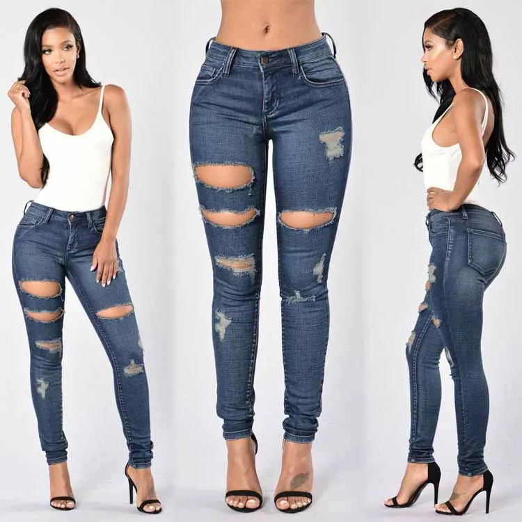 2020 Hot Bf Style Skinny Jeans For Fat Women With High Quality Custom ...