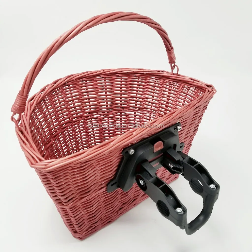 rattan bike basket