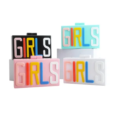 

LW-DN8084 2021 Hot Women Bag GRILS Printed Two Piece Luxury Chain Shoulder Messenger Bags Party Dresses Set sling bag women's, Pictures