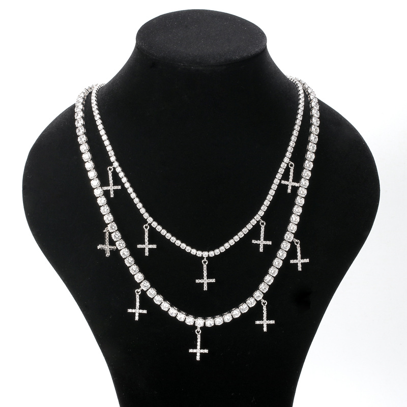 

wholesale diamond mini motor fashion jewelry 2020 cross necklace, Picture