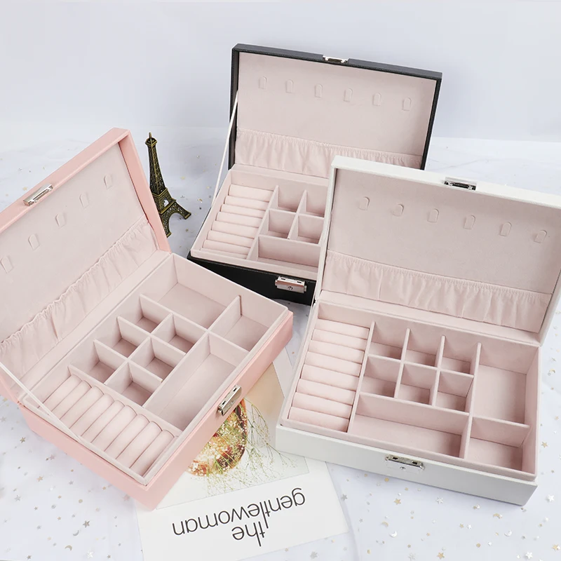 

Professional foldable open travel jewelry case soft made in China