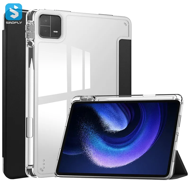 

New Flexible Soft TPU Bumper Four Corner Protection Shockproof Acrylic Tablet Case For XiaoMi Pad 6/6Pro 11" 2023 Case