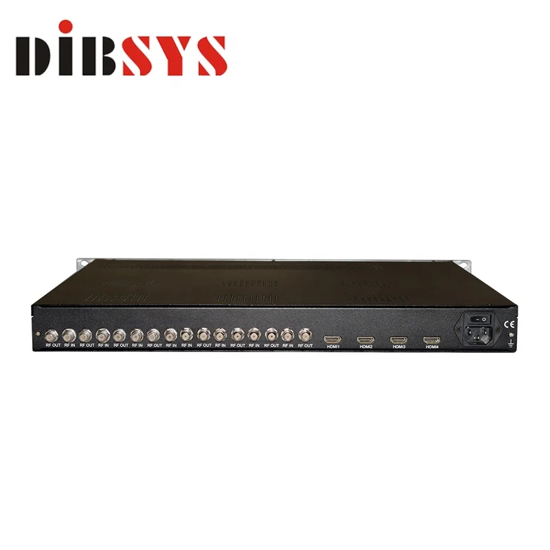 

12 tuners DVB-S2 To HD DVB-T ISDB-T ATSC Modulator For Cable TV Broadcasting Equipment Distributors