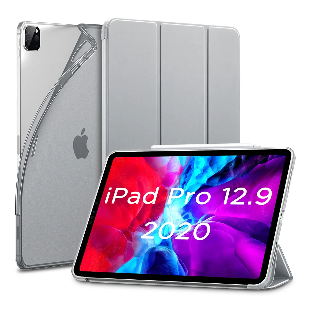 

ESR Case for ipad pro 12.9 cover iPad Case 2020 Slim Smart Flexible TPU Back Cover for ipad 12.9 2020 case