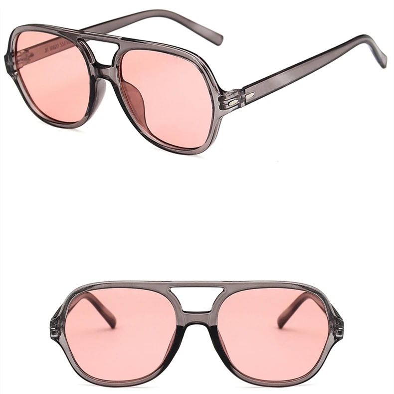 

DL Glasses DLL18022 news arrival Fashion women Vintage sunglasses pilot shades Double Bridge sun glasses 2021, Picture colors