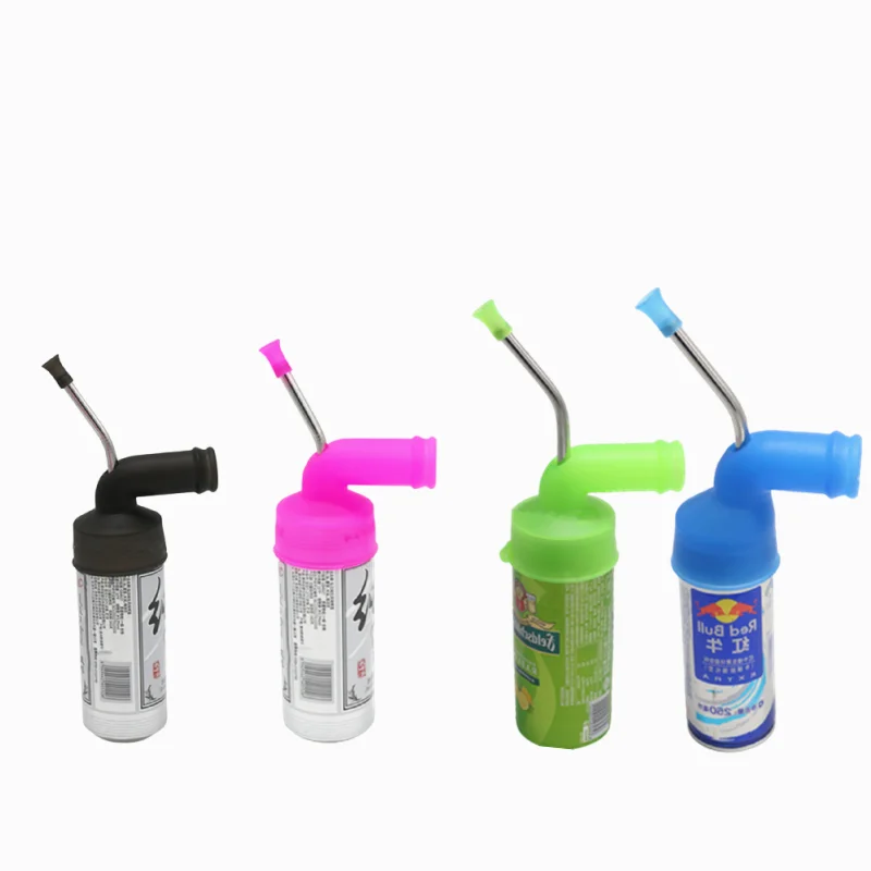 

Portable Mini Can Beer Snorkel Coke Drinking Party Tool, Black,pink ,green,blue etc.customize