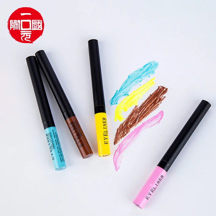 

private label 12 coloured matte color magnetic long lasting non-smudge waterproof liquid eyeliner