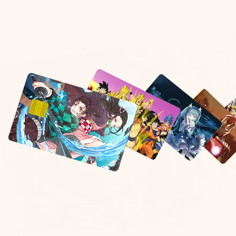 

Custom waterproof cartoon anime Debit credit bank card sticker