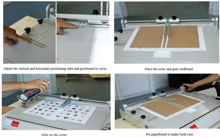 100K A3 Manual Album Hard Cover Book Making Machine