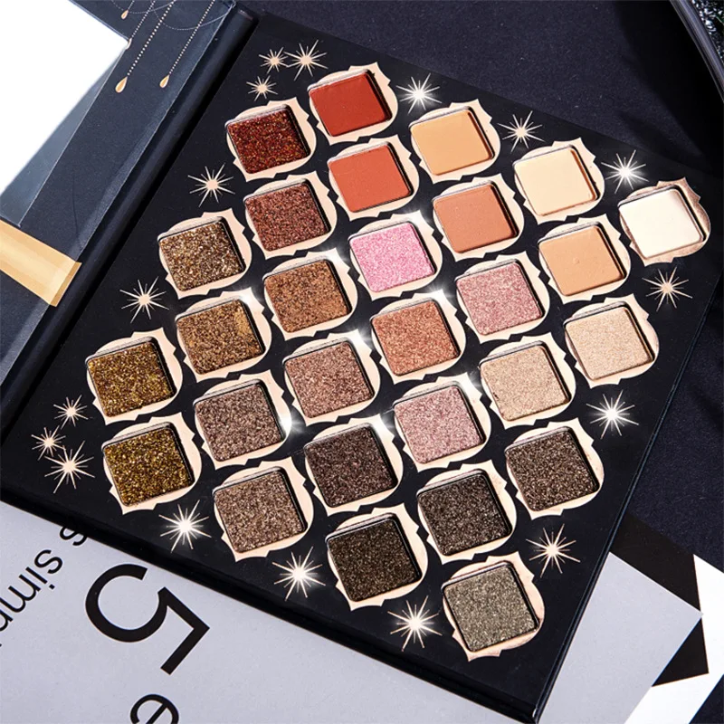 

2020 Customized 28 colors diamond shimmer eyeshadow nude eyeshadow pallet