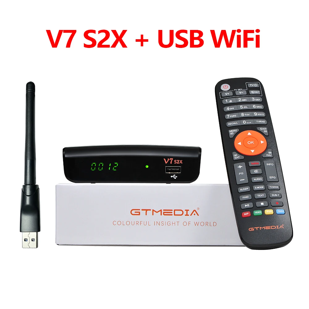 

GTmedia V7 S2X V7S Satellite TV Receiver Support DVB S2 S2X Cline Newcamd Auto BISS Auto Roll PowerVu Youtube Youporn USB Wifi