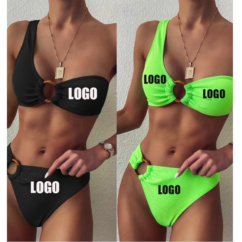 

Free Shipping Hot Selling High Quality two piece Bind backless Swimwear women sexy bikini