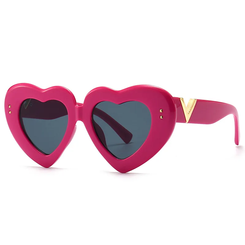 

2022 new European and American fashion love sunglasses women's popular sunglasses, Custom color