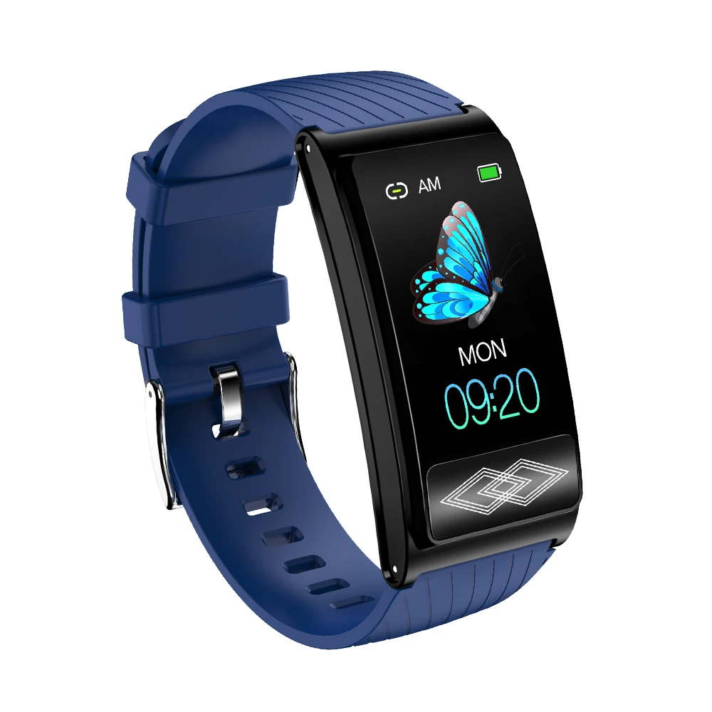 

2021 hot sale 24-hour ECG and HRV blood pressure blood oxygen monitor Silica Gel BT4.0 P10 smart watch band