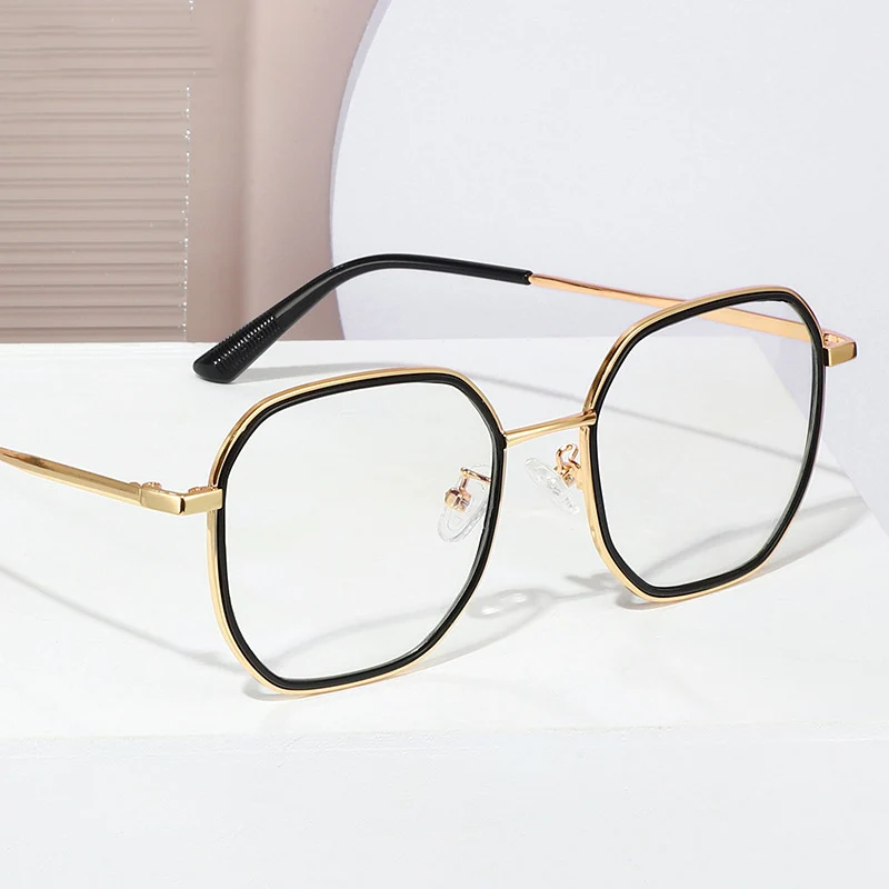 

2022 New Trendy Unisex Classical Young Teenagers 2023 Beautiful Metal Square Frame Anti Blue Light Computer Optical Glasses