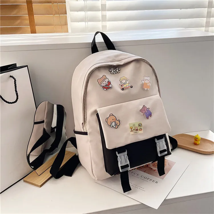 

Large book bag teenager school bag girls high school backpack, Picture color , can be customized