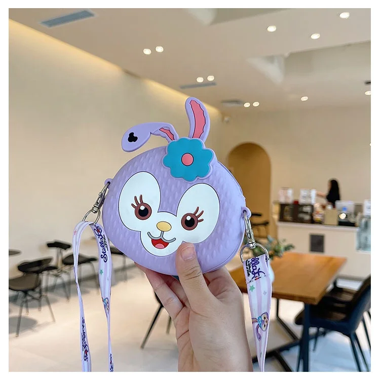 

2022 Fashion Mini Solid Color Women Purses Cross Shoulder Easter Rabbit Shape Handbag Kids Silicone Fashion Bags