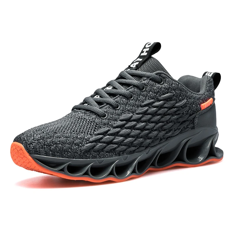 

Men athletic Jogging sneakers running sports shoes, Black/white/red/grey