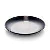 New flatware melamine a5 food standard round flat plate ,black japanese plates