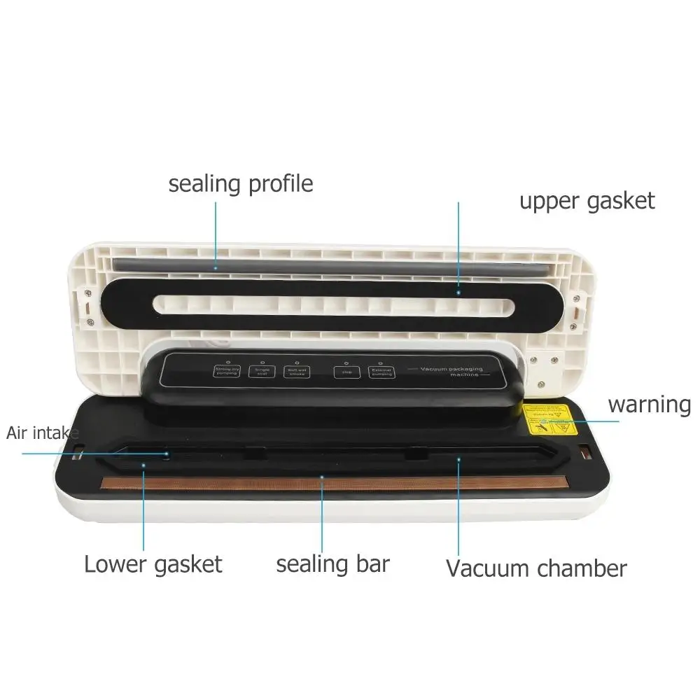 
2020 New Mini Food Sealer Vacuum Pump White Power Pcs Plastic Color Hand Weight Material Electric Origin 