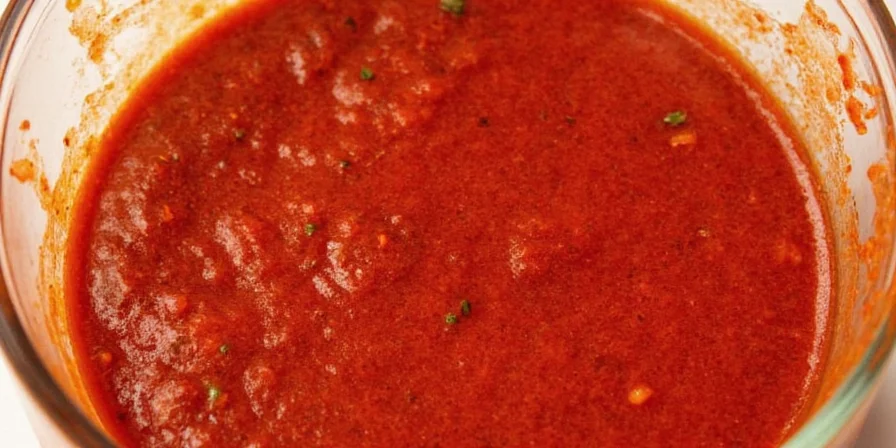 Sauce Simmering in Pan