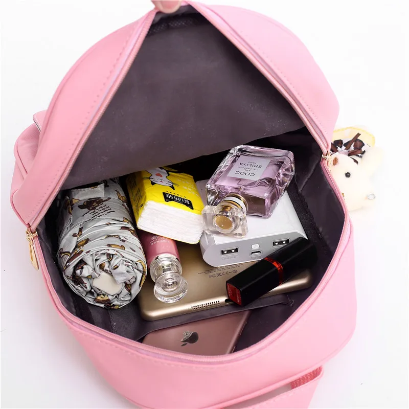 
Students Bags New Style Soft Fabric Backpack Female Corduroy Design School Backpack For Teenage Girls Striped Backpack Women 