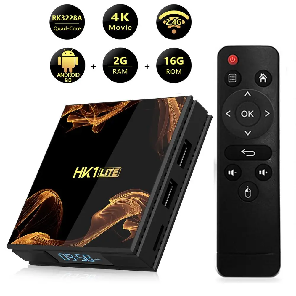 

HK1 LITE set top box RK3228A 2GB/16G Android 9.0 4k HD network player