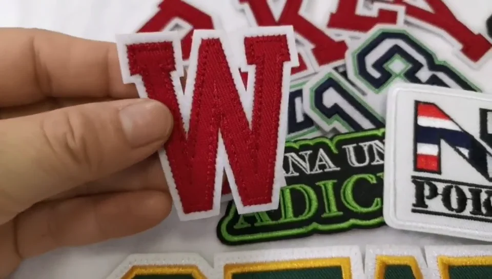 Cheap Custom Twill Personalise Embroidery Iron Letter Patches