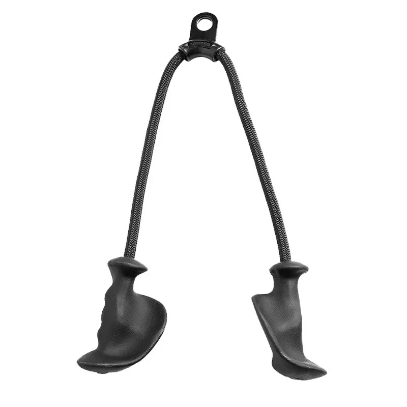 

Gym Ergonomic Pulldown Crunches Triceps Rope Anti-Slippery Pull Down Exercise Rubber Grip