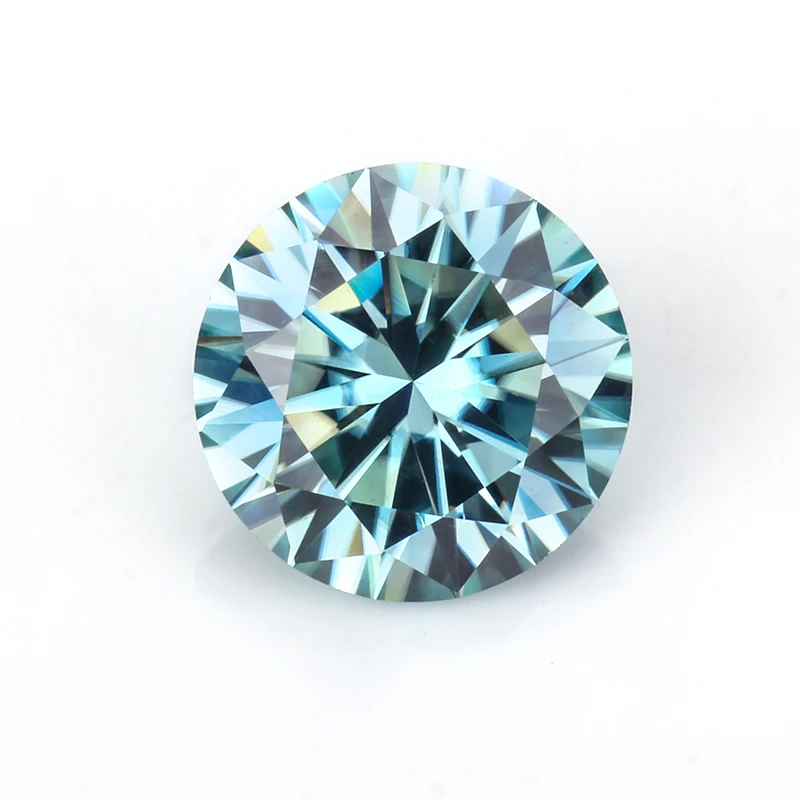 

Wholesale price 8 heart&8 arrow Blue mossanite 1mm-3mm Round Brilliant cut moissanite Diamond VVS1 per Carat loose gemstone, D e f g h i j