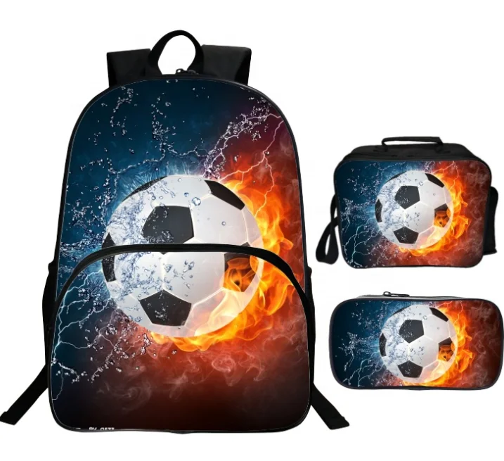 

Hot sale School Backpack with pencil case and Insulated Lunch Bag 3 Sets Backpack to School, Same as pics