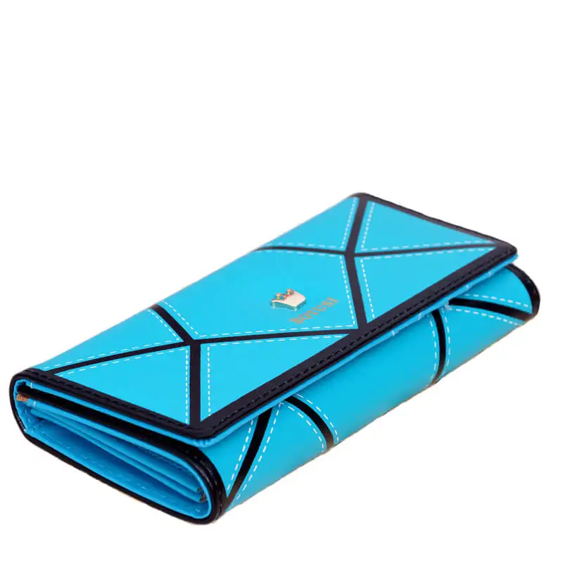 

YS-W153 Fashion geometry patterns simple long card holder wallet coin purse for women