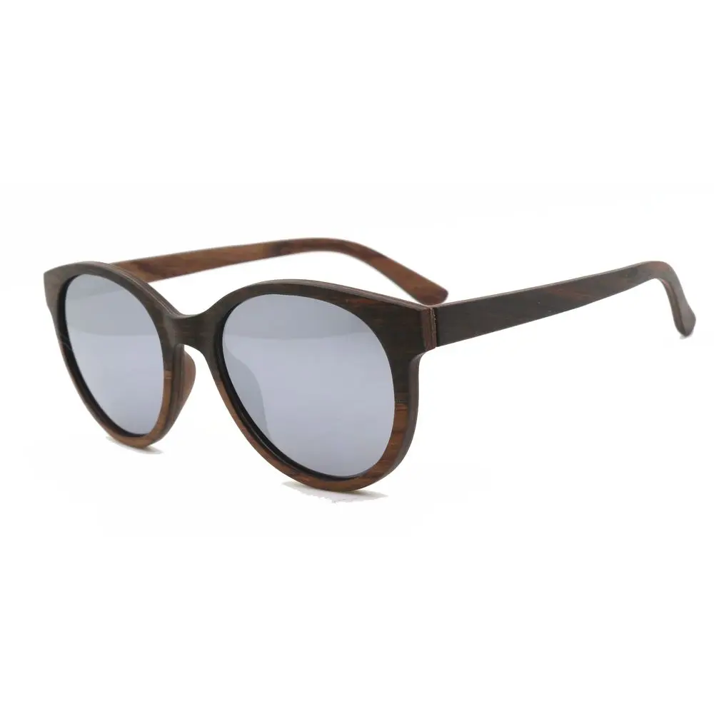 

Low MOQ Custom Logo Polarized Walnut Wood Sunglasses for Men Women Black Polarized Lenses Real Wooden Frame 100% UVA Protection