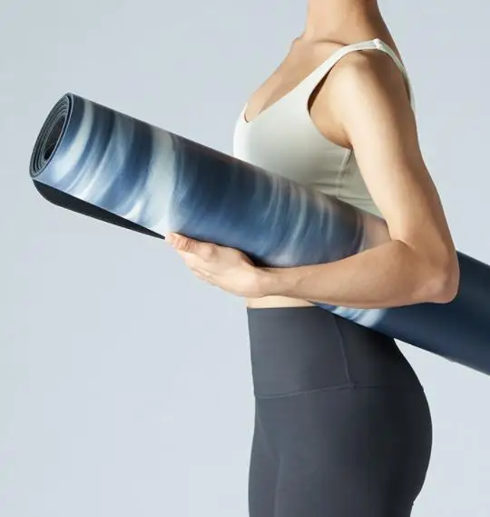 

Contrast Color Wave Rubber Yoga Mat, Customized color