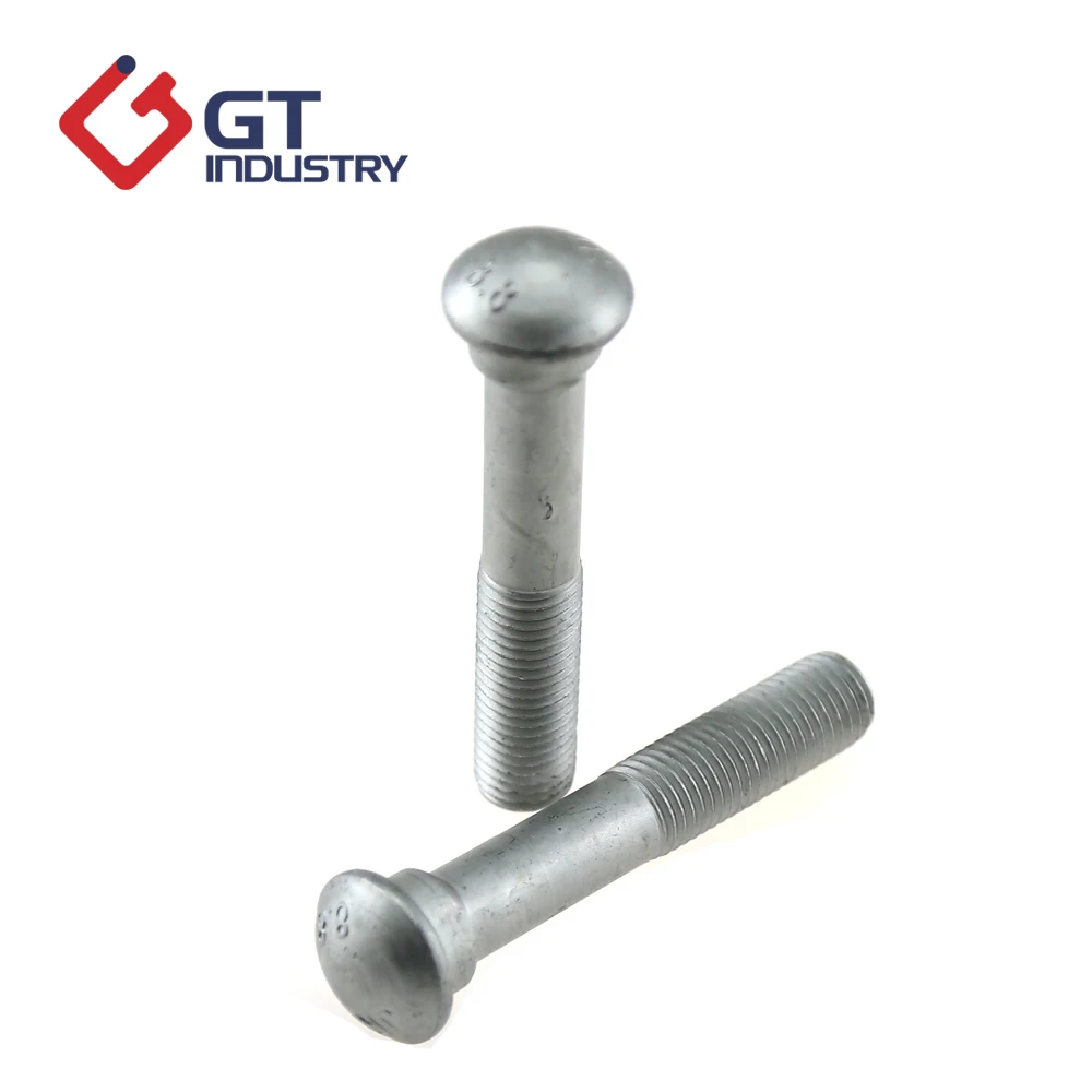 Black Hot Dip Galvanized Railway Fish Bolt / Track Bolt Buy Din5903