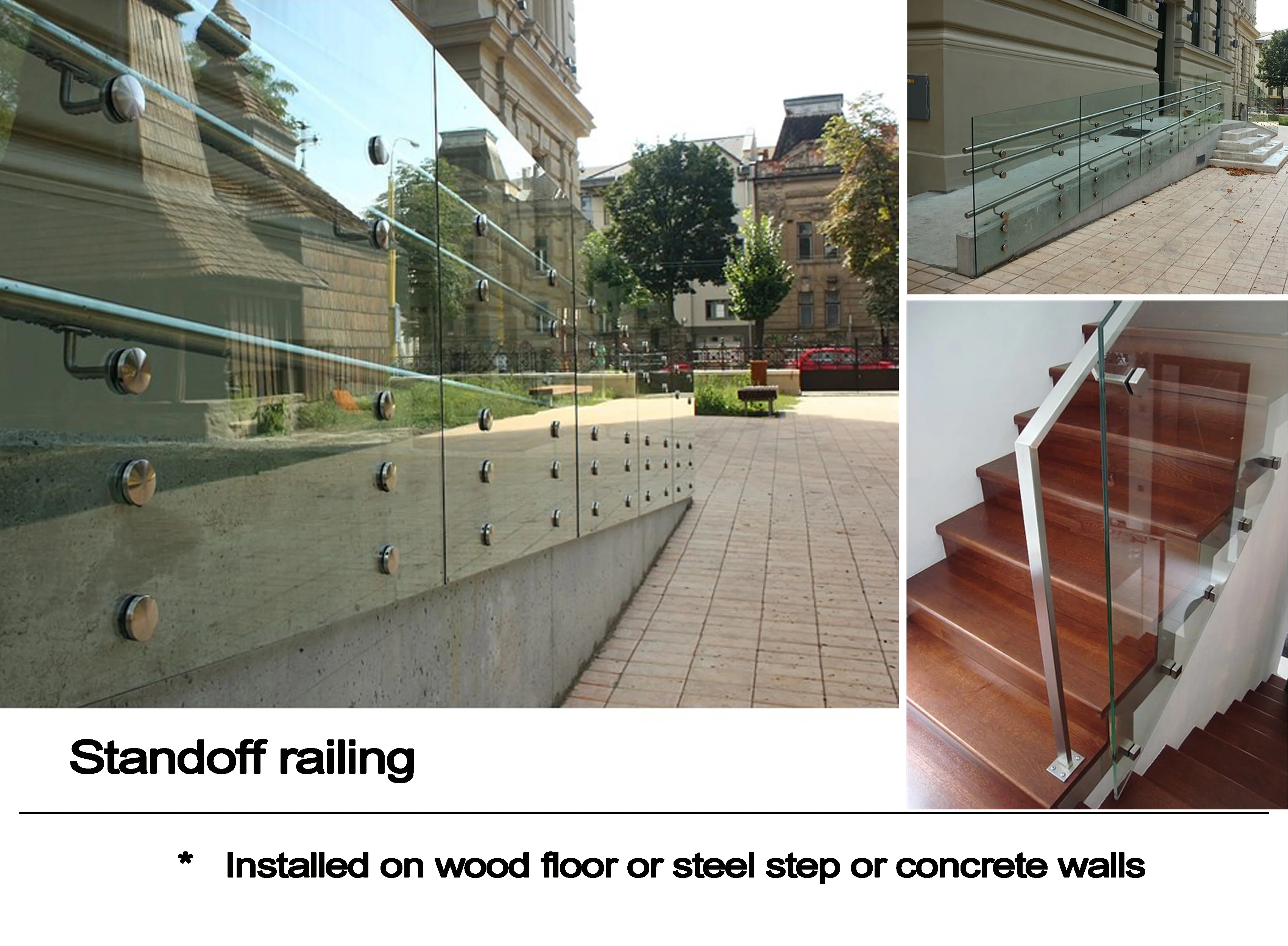 YL Heavy Duty 2 Inch Glass Rail Standoffs - Durable & Stylish