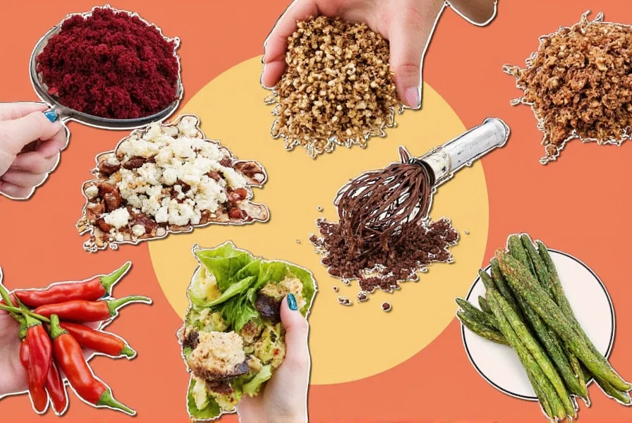 Ingredients used to make mole sauce