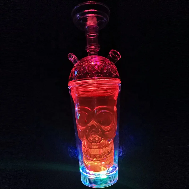 

Four New Models Portable Mini Led Acrylic Shisha Hookah Car Plastic Hookah Cup